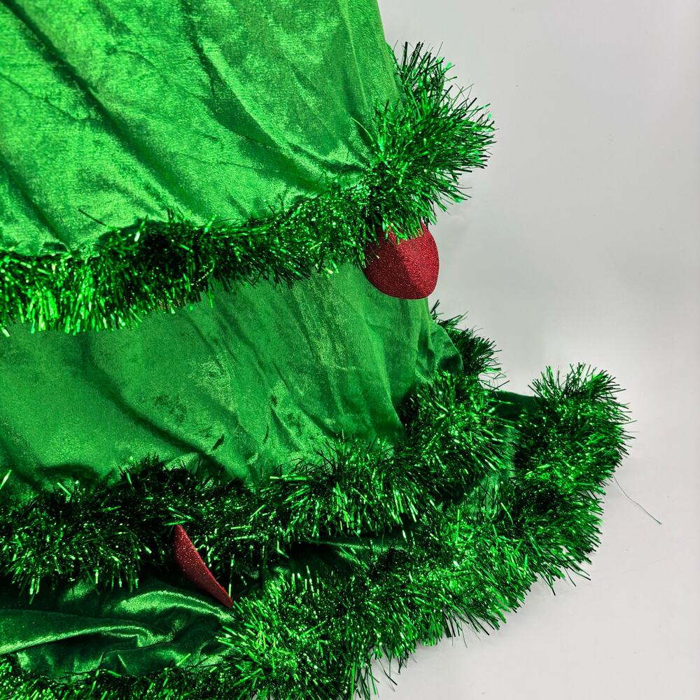 Christmas Tree Dress Costume Womens Size XL Ornaments Star Holiday - Picture 12 of 16